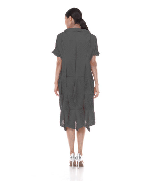 Modern Pleated Midi Dress - DR1068